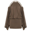 2026 European and American Spice Girls Sexy Shoulder Backless Irregular Design Short Skirt Loose Bat Sleeve Dress Women