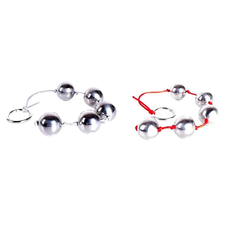Stainless Steel Beaded Anal Plug