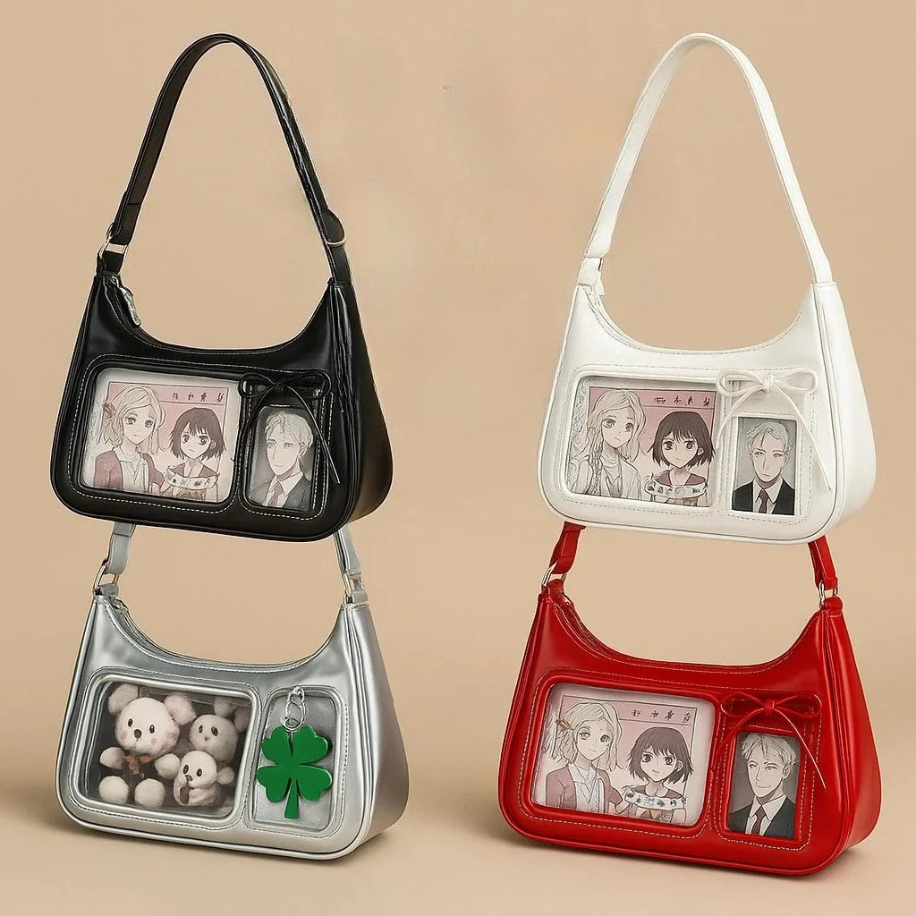 Harajuku Transparent Ita Shoulder Bag