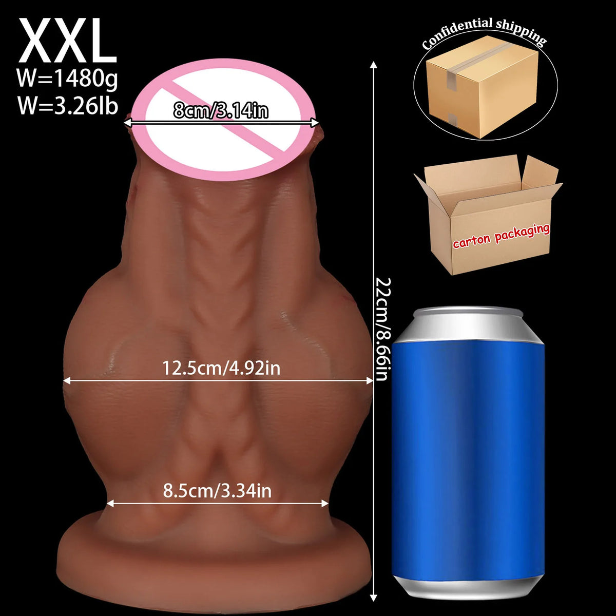 Large Silicone Horse-Shaped Dildo with Suction Cup