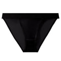 Lingerie Low Waist Satin Silk Briefs Solid Color Seamless Ice Silk Panties Cotton Crotch Underpants Women's Underwear Lady