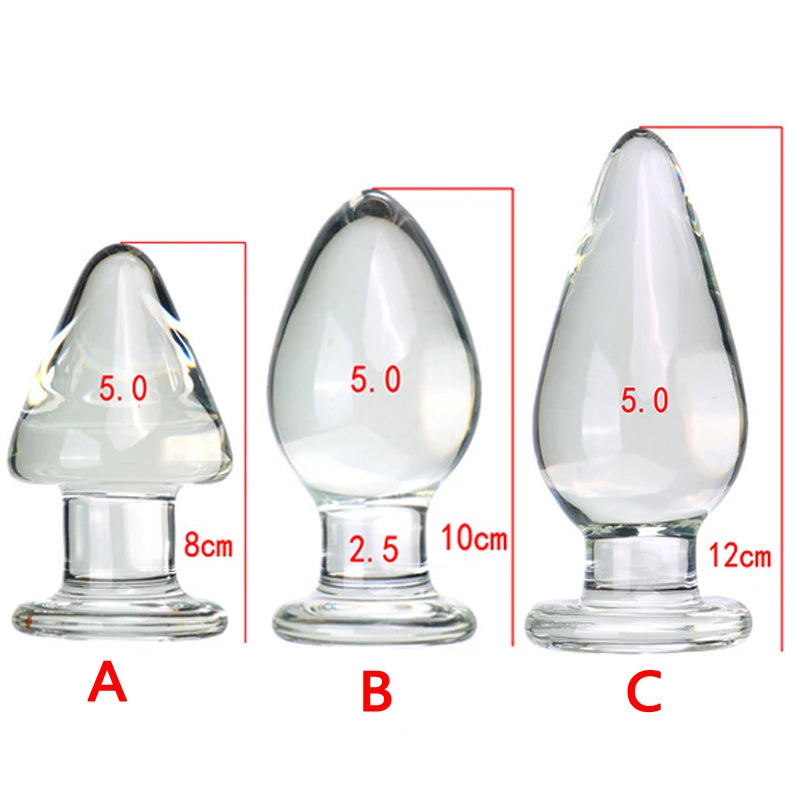50mm Crystal Glass Anal Plug