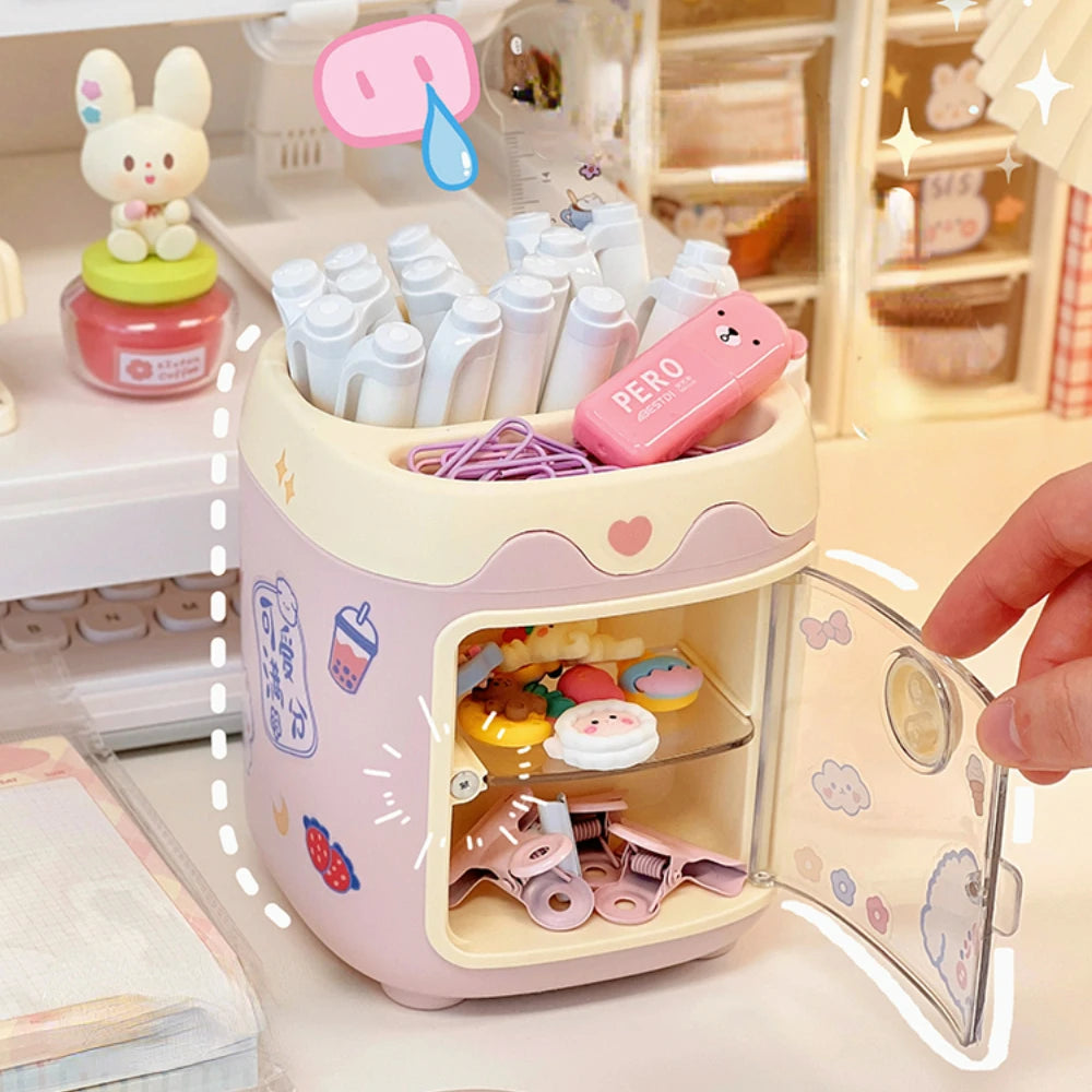 Kawaii Cartoon Desktop Pen Holder Organizer