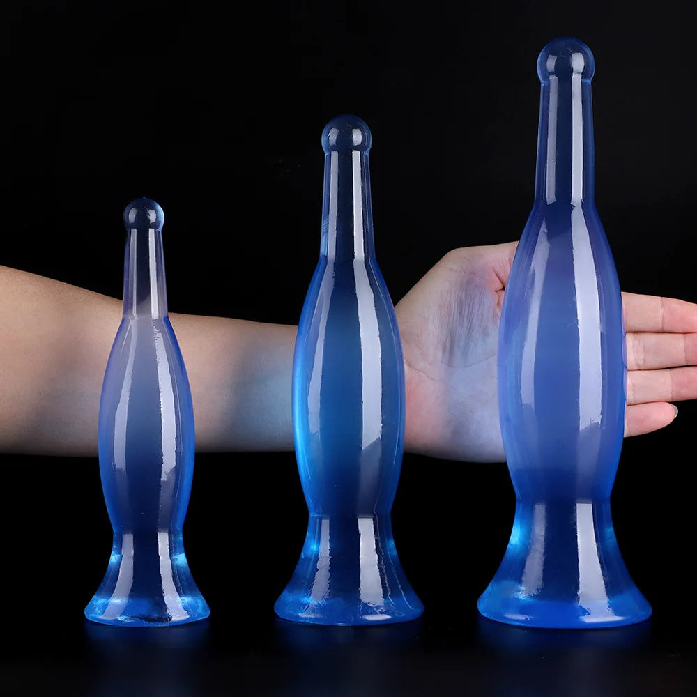 20–29cm Blue Vase-Shaped TPE Anal Plug