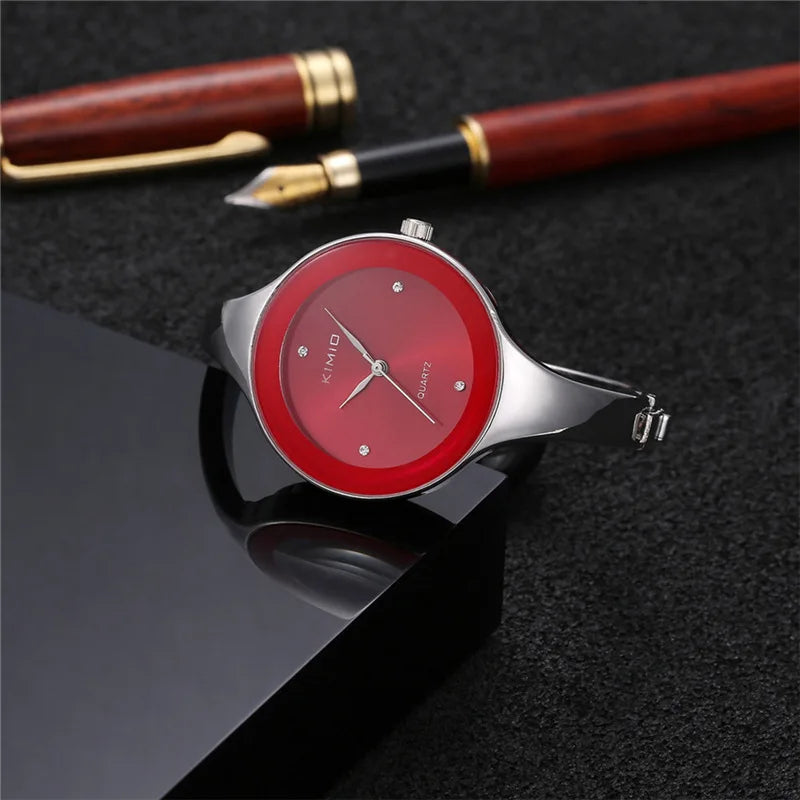 Women Bracelet Watches Fashion Feminino Relogio Wristwatches Stainless Steel Ladies Luxury Crystal Clock Reloj Mujer