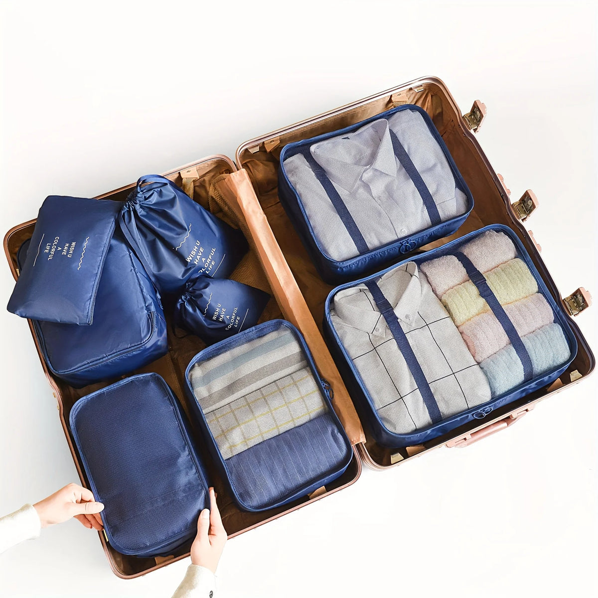 8-Piece Travel Packing Cube Organizer Set