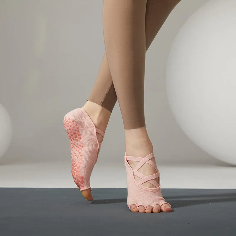 Women's Non-Slip Toeless Yoga & Pilates Socks