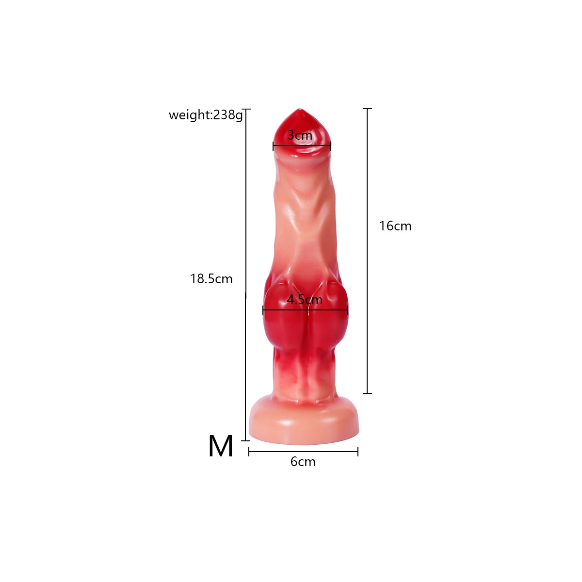 Large Animal-Style Dildo & Anal Plug
