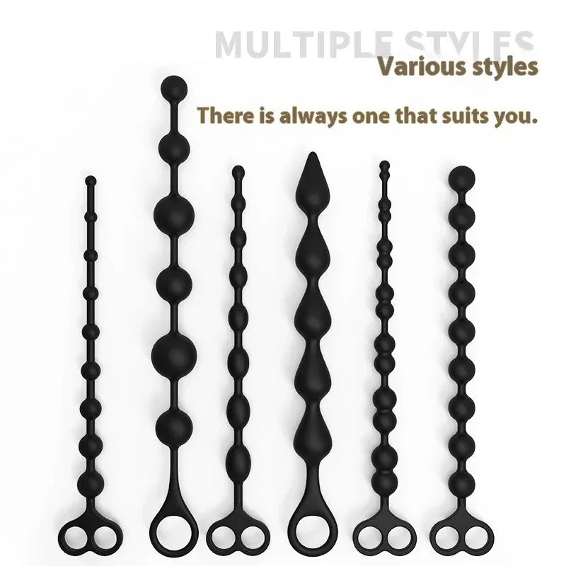 Silicone Anal Bead & Plug – Multiple Styles