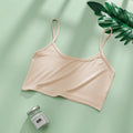 Girl Bra Crop Top Underwear Vest Puberty Sport Training Bras Solid Color Streetwear Tube Top For Girl