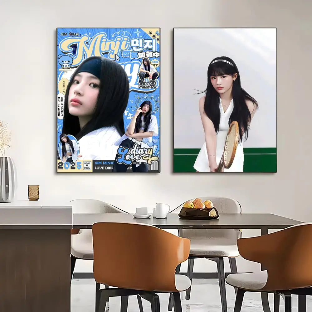 Kim Minji K-Pop Y2K Wall Poster