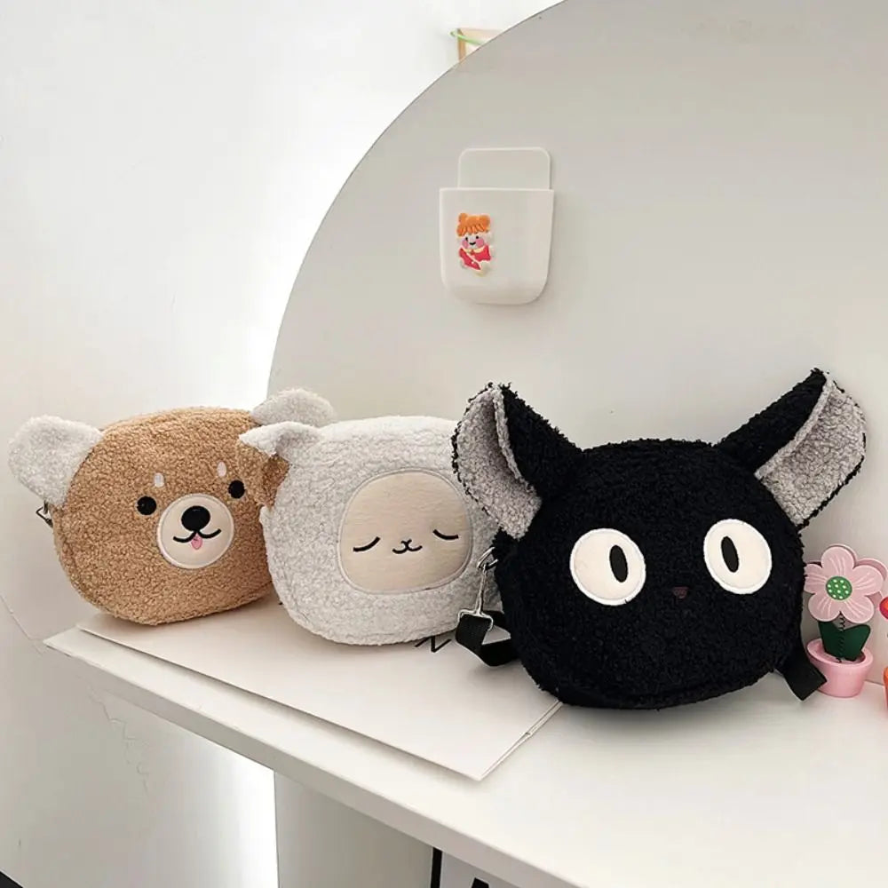 Kawaii Plush Cartoon Crossbody Phone Bag