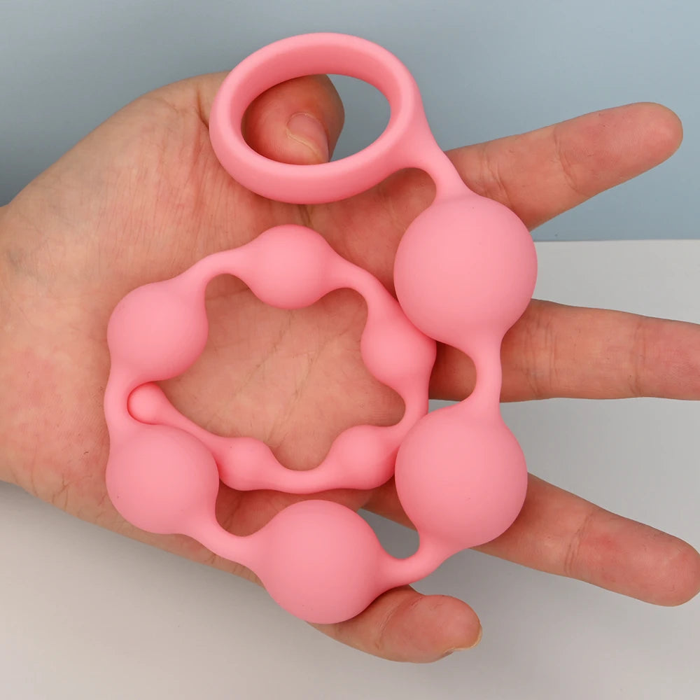 Graduated Silicone Anal Bead Chain