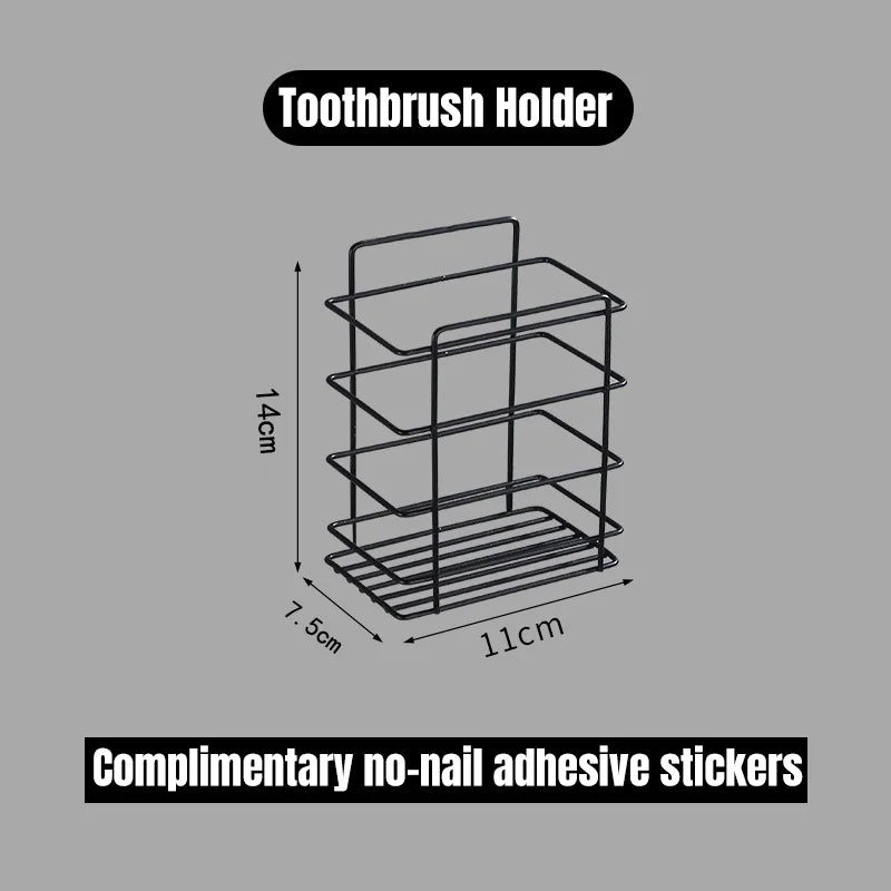 Aluminum No-Drill Shower Storage Shelf