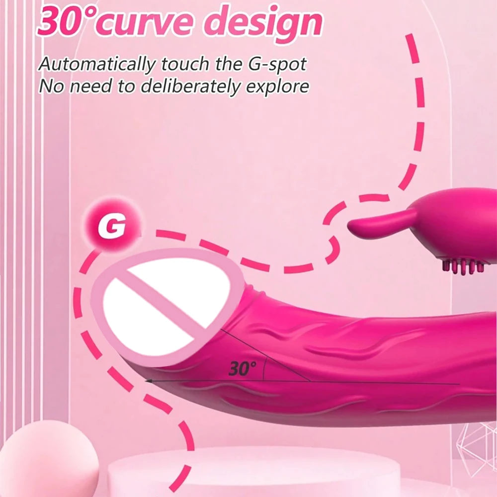 3-in-1 Rechargeable Quiet Rabbit Vibrator