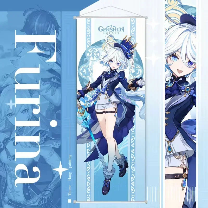 Furina Anime Canvas Wall Scroll
