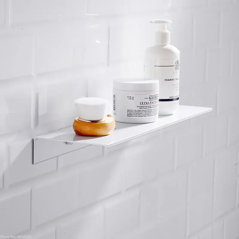 Aluminum Wall-Mounted Bathroom Storage Shelf