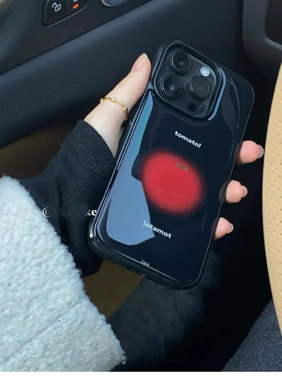 Cute Tomato Glossy Phone Case for iPhone