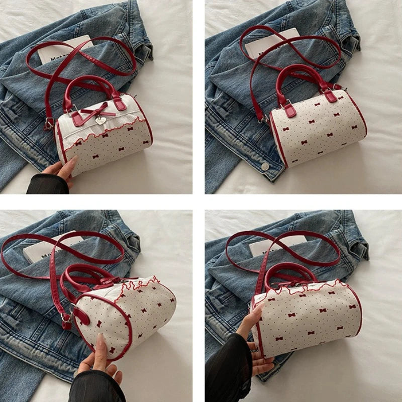 Lolita Bow Lace Crossbody Bag