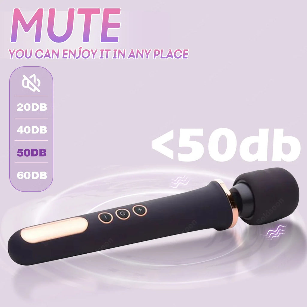 10-Speed Cordless Personal Wand Vibrator