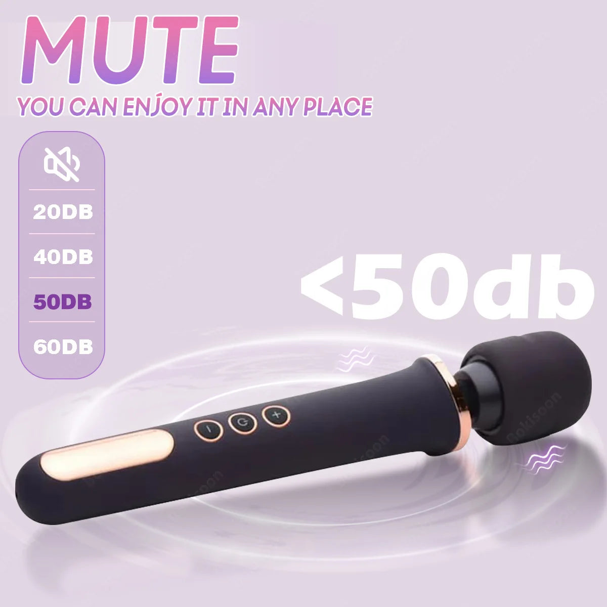 10-Speed Cordless Personal Wand Vibrator