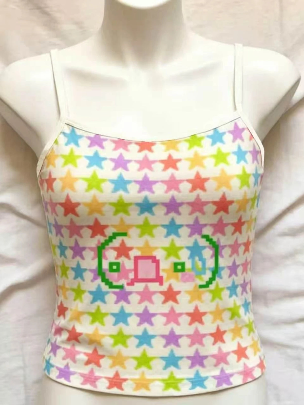 Sweet Star Y2K Sleeveless Camisole Crop Top