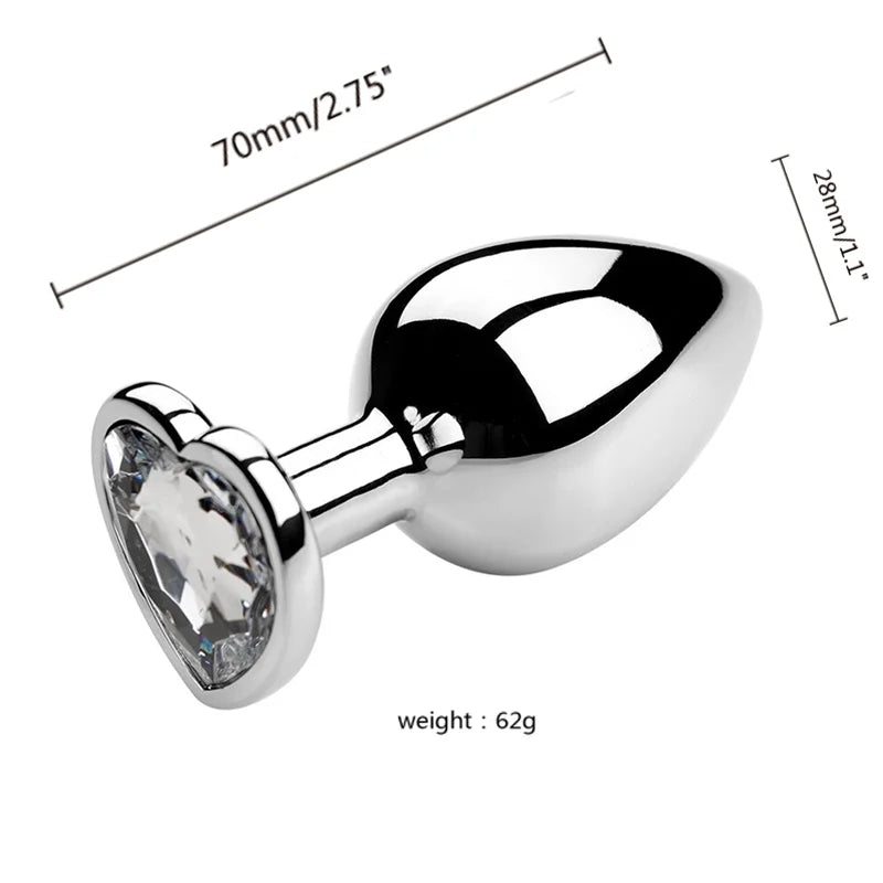 3-Size Metal Anal Plug Set – S/M/L
