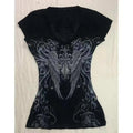 Punk Graphic Y2K Slim-Fit Crop T-Shirt