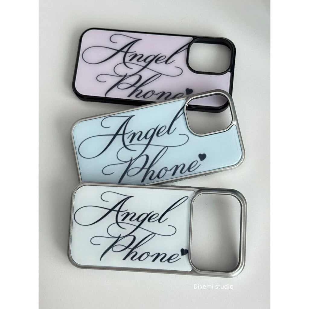 Y2K Angel Clear Phone Case for iPhone