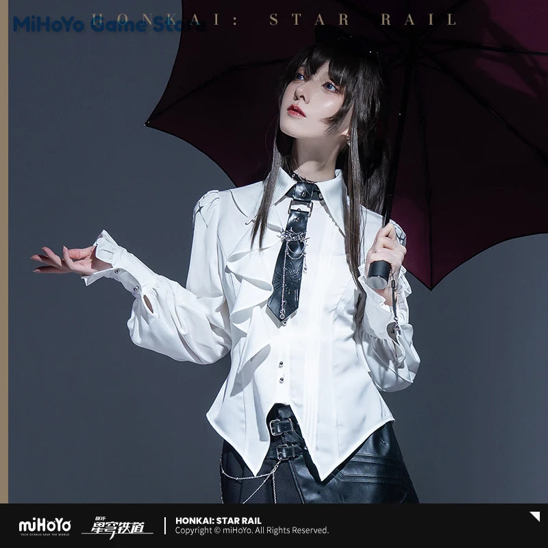 【Genuine】Kafka Shirt MiHoYo Official Original Honkai Star Rail Kafka Theme Impression Series Slim Shirt Doujin Cosplay Tops