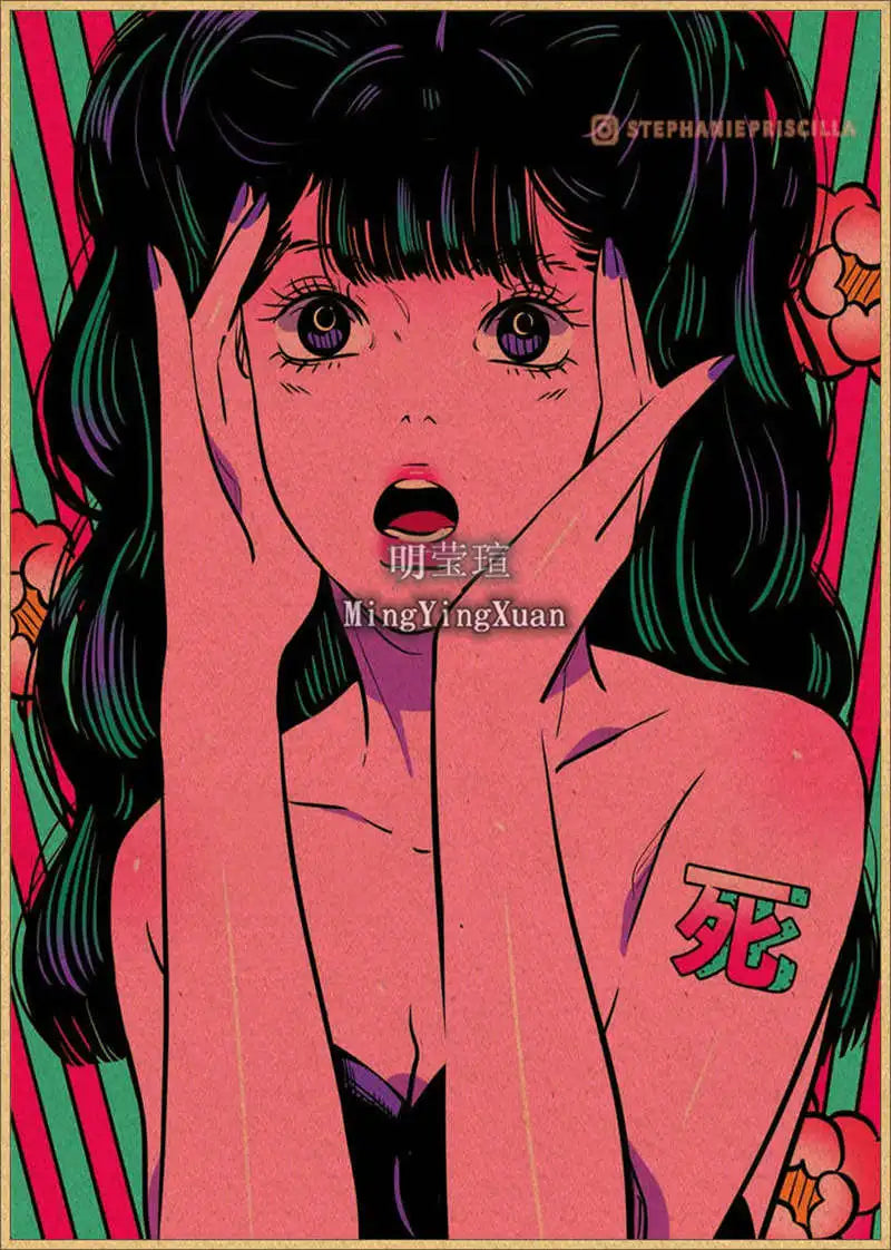 Japanese Anime 4K-Style Decorative Wall Poster