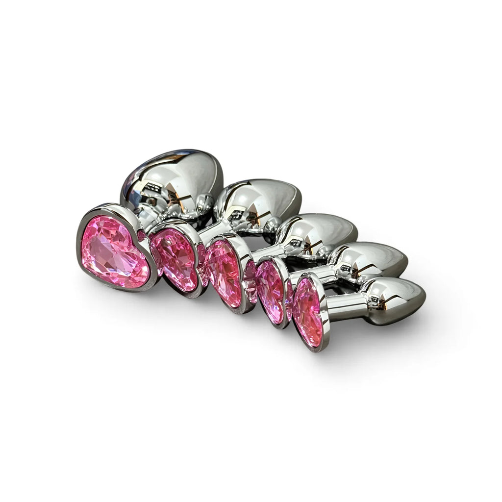 Jewelry-Base Metal Anal Plug Set – 5 Sizes