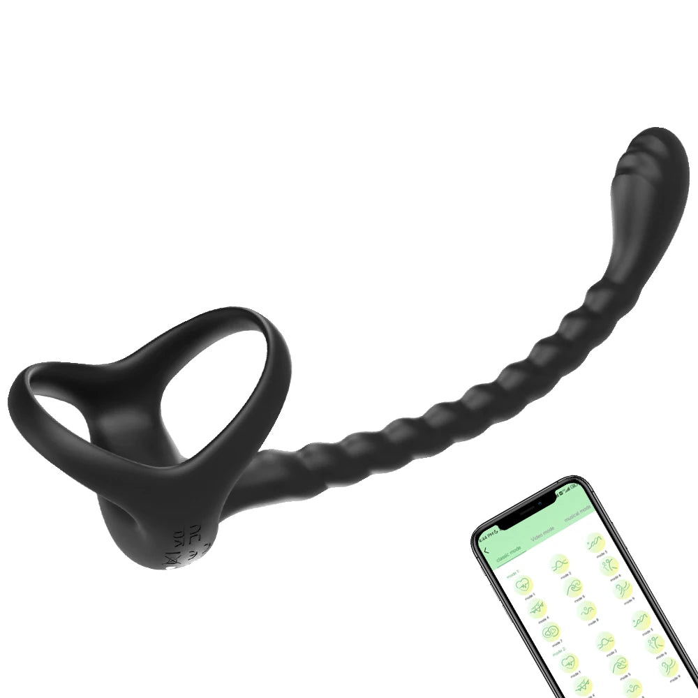Remote-Control Prostate Massager with Ring