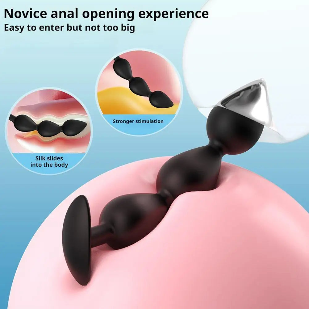 Wearable Anal Plug with Internal Steel Balls