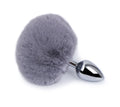 Stainless Steel Rabbit Tail Anal Plug