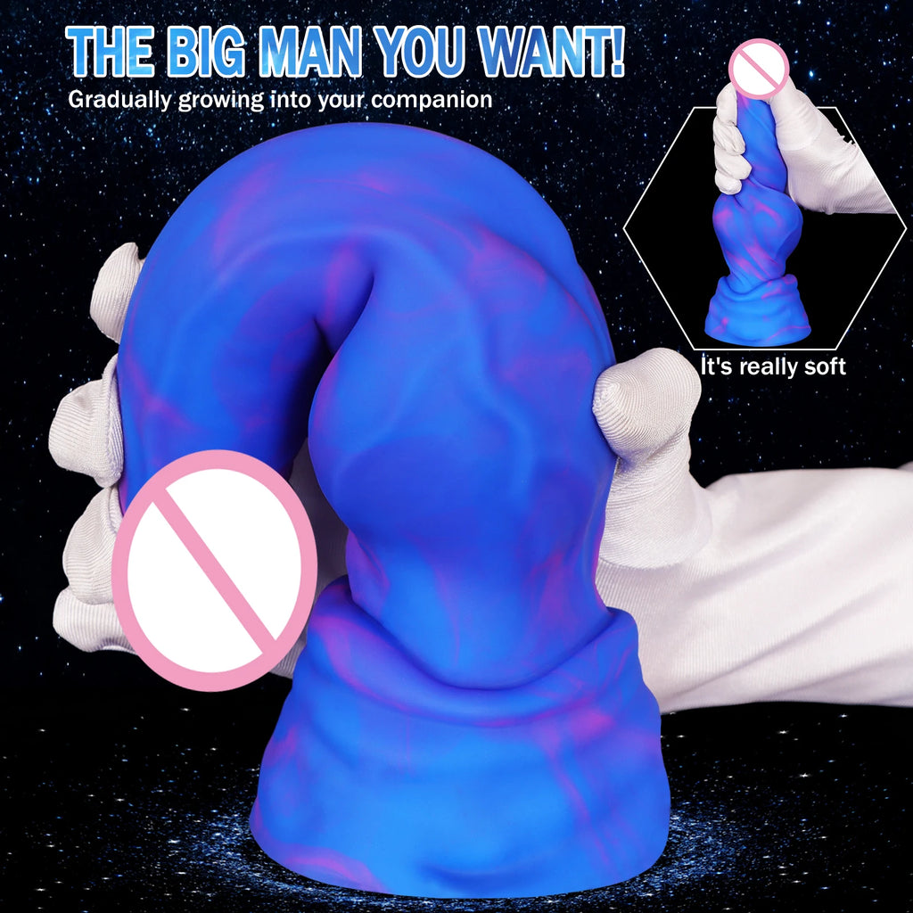 Silicone Dog Dildo Realistic Dildo Huge Anal Plug Dilation Anal Durable Soft Suction Cup Sex Toys Women Men Prostate Massage Gay