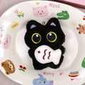 Black Cat Plush Bag Charm Keychain
