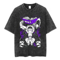 Hunter X Hunter Phantom Troupe Washed T-shirts Anime Hisoka Oversized Print T Shirt Men Women Streetwear Y2k Clothing Cotton Tee
