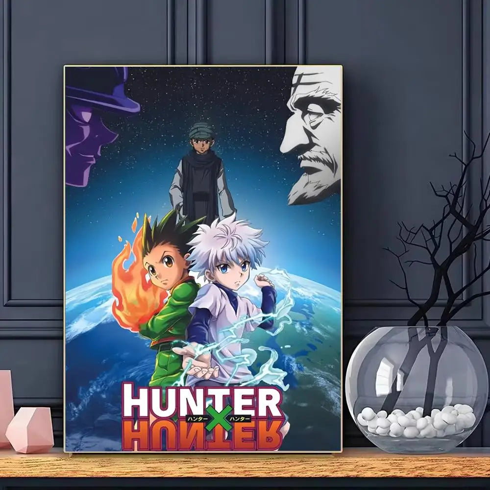 Anime H-Hunter x H-Hunter Poster HD Art Decorative Wall Art Waterproof Home Décor for Living Room Bedroom Café Stylish Gift