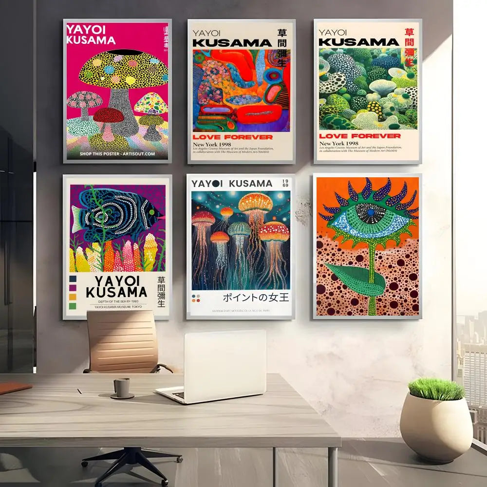 Yayoi Kusama Waterproof Wall Art Poster