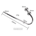 Stainless Steel Anal Hook with Beads