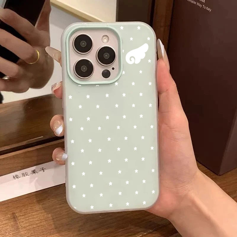 Star & Angel Wings 2-in-1 Phone Case for iPhone