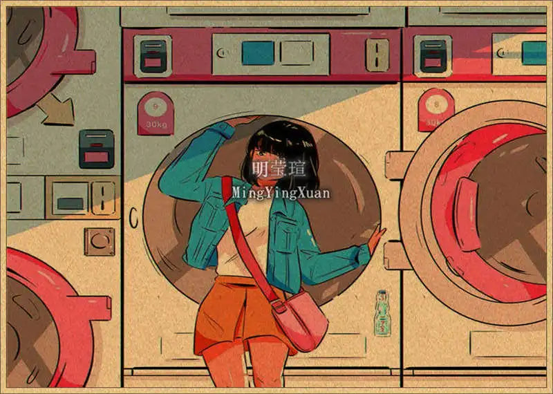 Japanese Anime 4K-Style Decorative Wall Poster