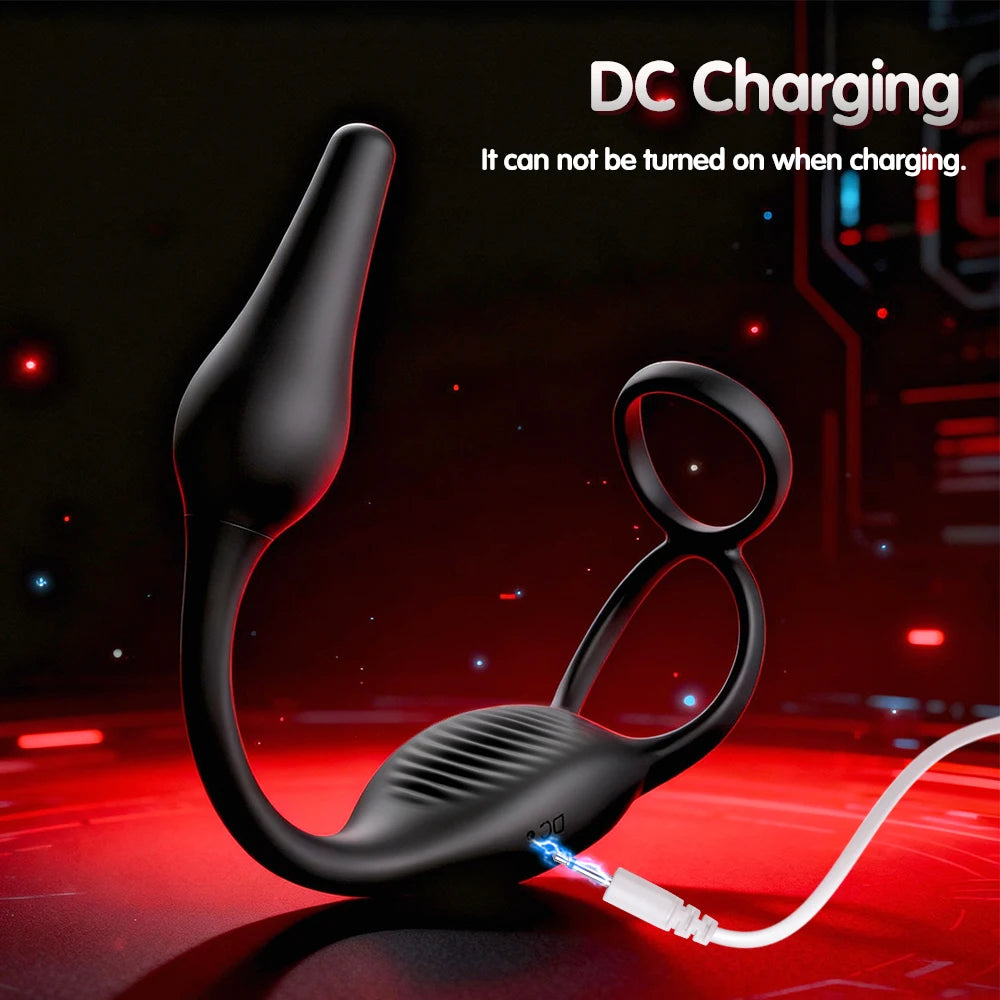 Remote-Control Prostate Massager with Ring
