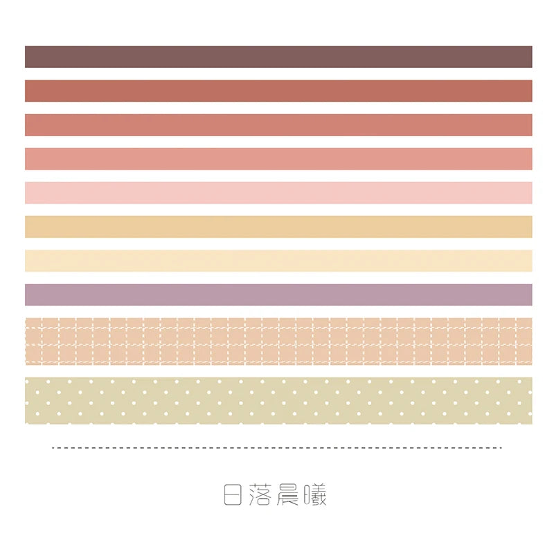 10-Roll Kawaii Washi Tape Set