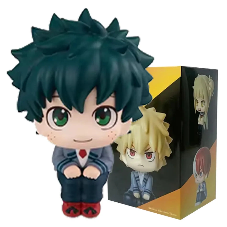 New My Hero Academia (MHA): Tomura Shigaraki / Izuku Midoriya / Katsuki Bakugo Cute Chibi PVC Figurine | Collectible Toy Model