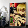 H-HunterXHunter Retro Poster HD Art Sticky Wall Waterproof Home Living Room Bedroom Bar Aesthetic Decoration