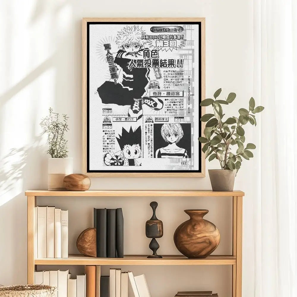 H-Hunter x hunter Paper Print Home Living Room Bedroom Entrance Bar Cafe Art Painting Decoration