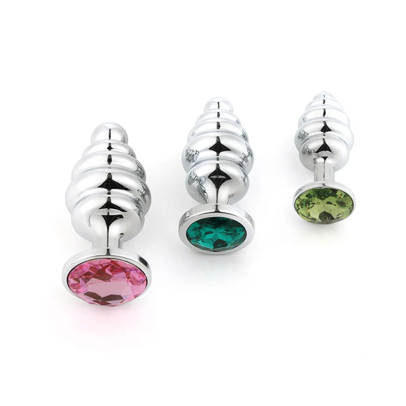 Crystal Stainless Steel Anal Plug