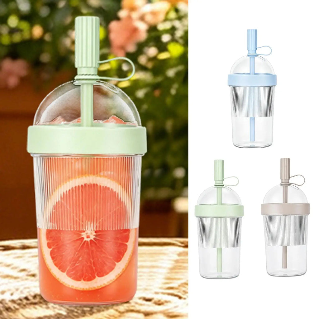 17 oz Reusable Coffee Tumbler with Lid & Straw